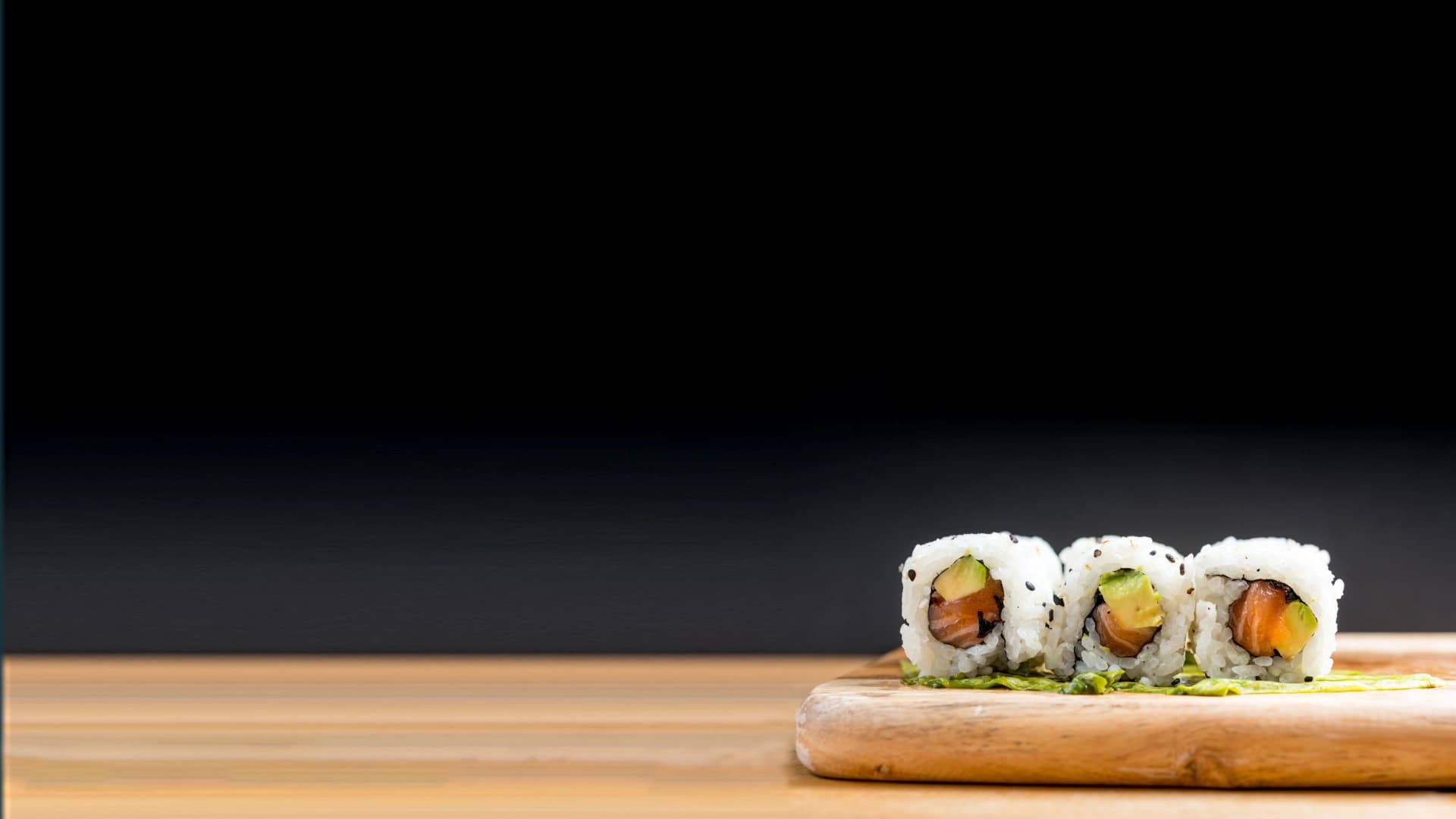 Main sushi display